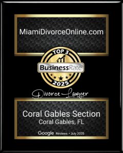 Top 3 divorce lawyer coral gables award